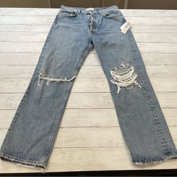 Agolde 90'S PINCH WAIST HIGH RISE STRAIGHT
$198 Size 30 trashed holes rips - Picture 4 of 12